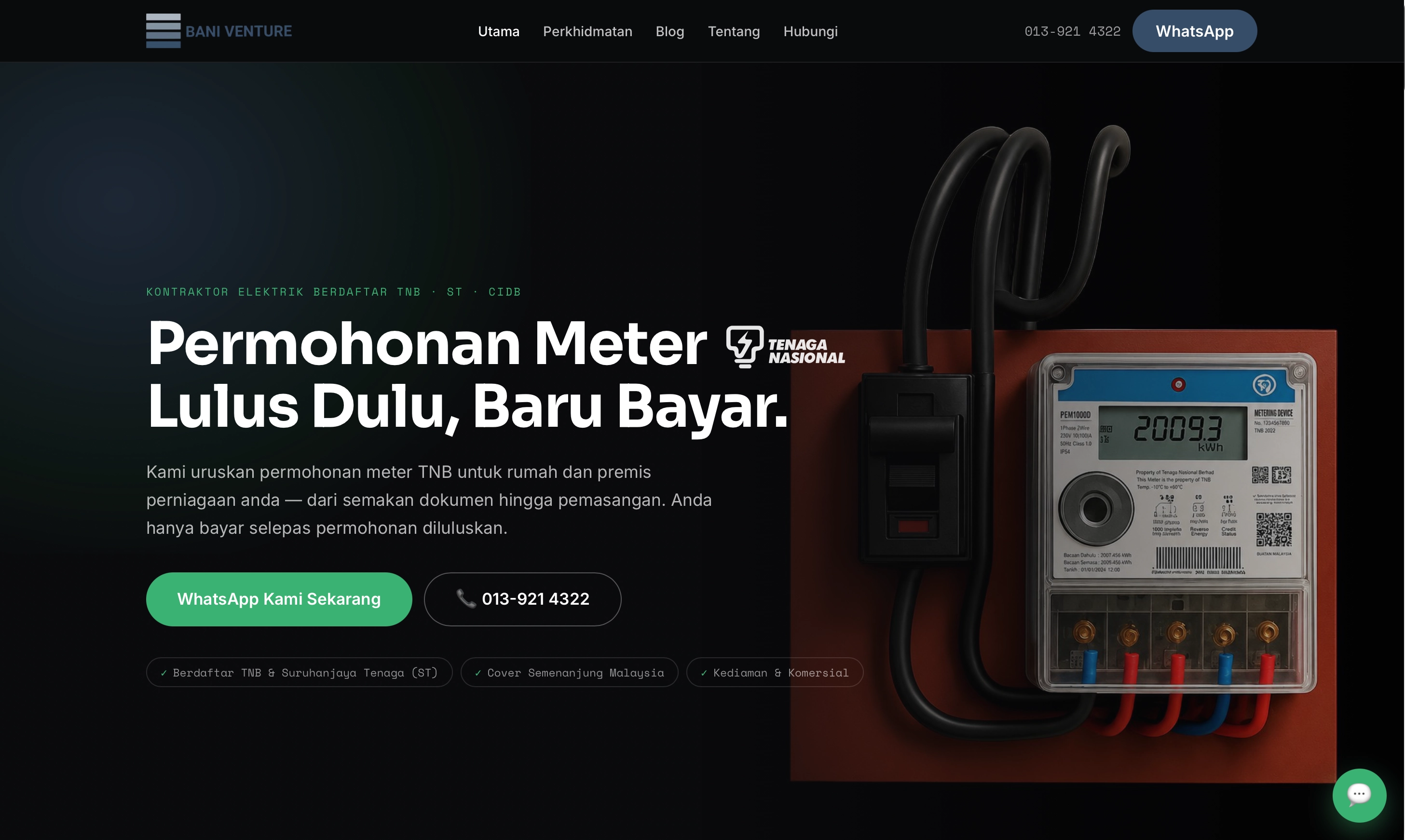Bani Venture website