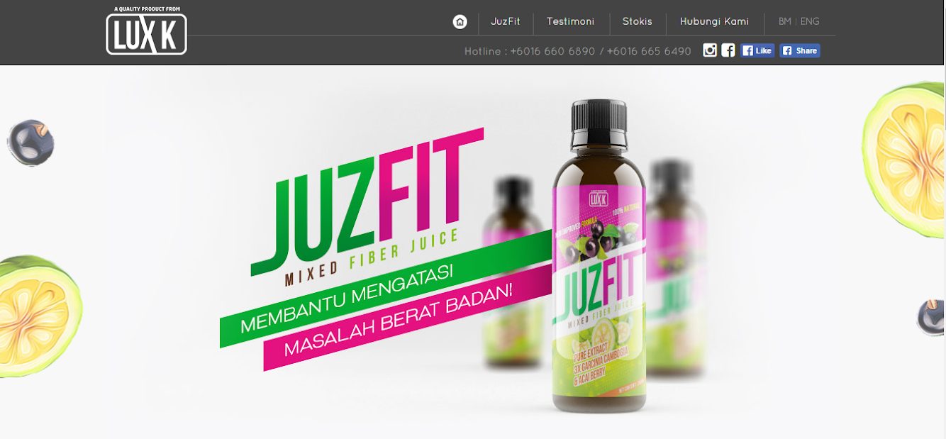 JUZFIT website