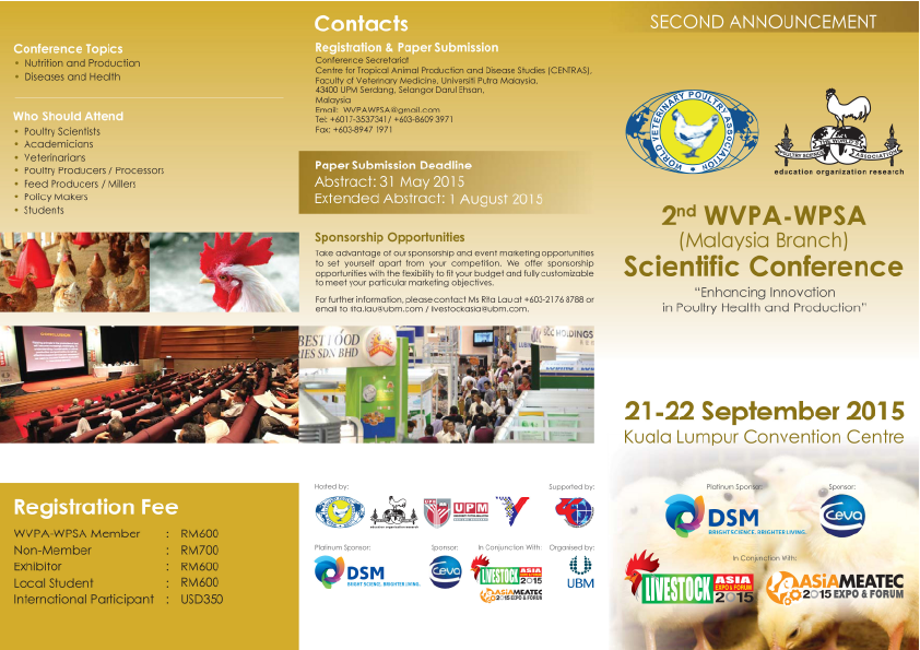2nd WVPA-WPSA Scientific Conference eBrochure